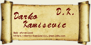 Darko Kamišević vizit kartica